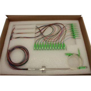 Splitter PLC SC/APC SM, 0.9mm, 1x8 steel box
