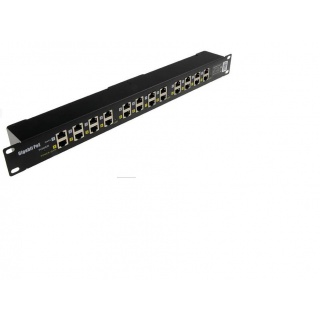 Adapter POE 12 portów Gigabit RJ45 rack 1U