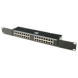 Adapter Poe 16 portow w obudowie rack 19