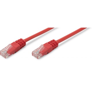 Patchcord UTP Kat.5e 5m czerwony