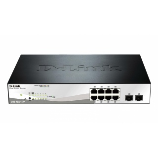D-Link DGS-1210-10P 8xGE/PoE, 2xSFP