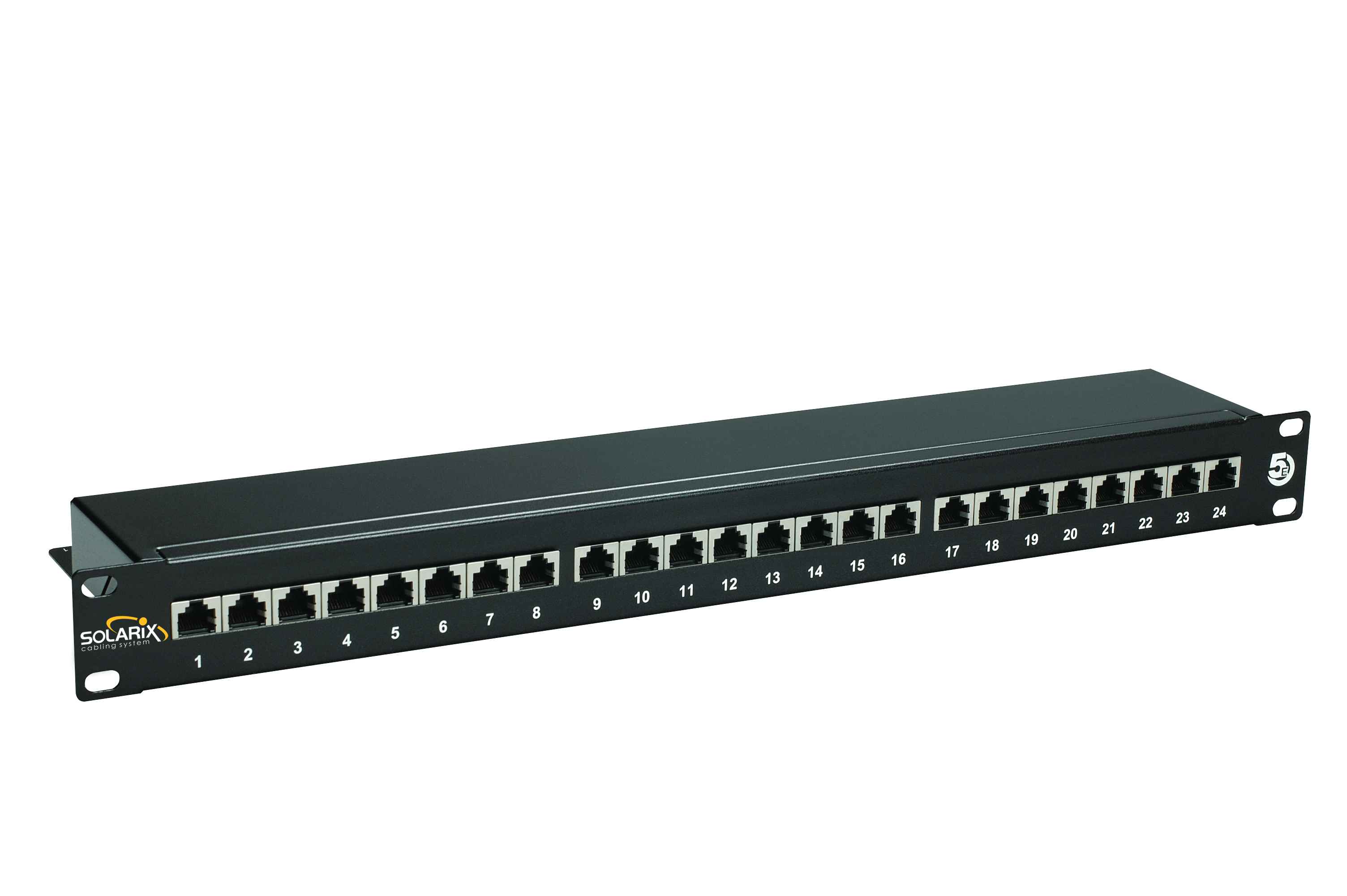 EPP-8KS5-24SH 24-Port CAT5E Shielded Patch Panel 1U EPP-8KS5-24SH 24-Port CAT5E Shielded Patch Panel 1U