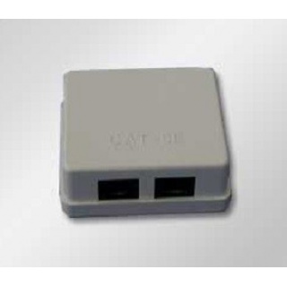 Gniazdo natynkowe 2xRJ45 UTP 5e