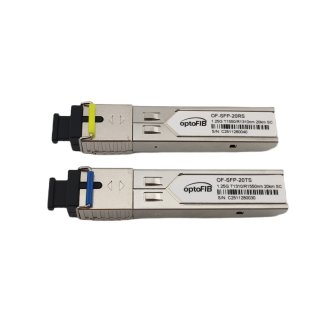 optoFIB moduł SFP 1.25G SC WDM 20km 1310/1550 nm DDM PARA