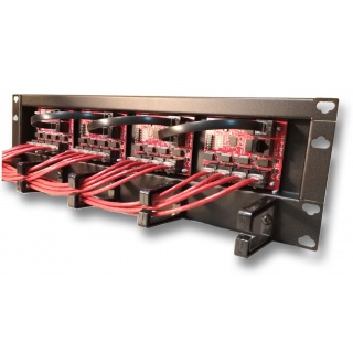Otwierany Panel Rack do montażu switchy PoE oraz zasilania 