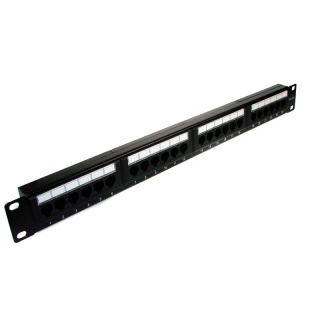 Patch panel 24-port 5e UTP 19