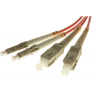 Patchcord LC/UPC-SC/UPC, MM(OM3), DX, 1m