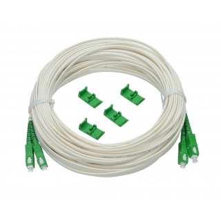 Patchcord Medium White SC/APC-SC/APC 10m DX 2mm