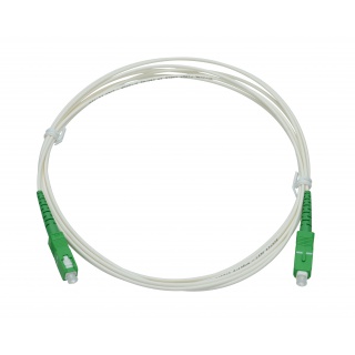 Patchcord Medium White SC/APC-SC/APC 0,5m SX 2mm