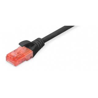 Patchcord UTP Kat.6 0,25m czarny