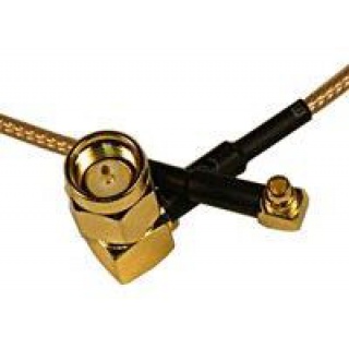 Pigtail MMCX right angle - SMA male right angle RG178 180mm
