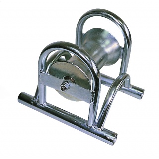 Rolka kablowa prosta, przelotowa, aluminium