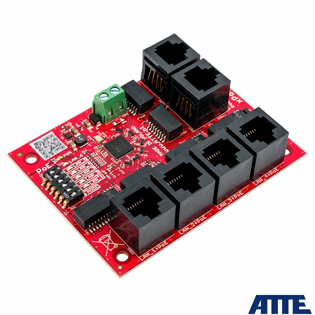 Switch PoE, 6 portów 10/100Mbps (5xPoE + 1xUplink), niezarządzalny, bezpieczniki elektroniczne, tryb Long Range, moduł do zabudowy, bez zasilacza, typu xPoE-6-11-OF Switch PoE, 6 portów 10/100Mbps (5xPoE + 1xUplink), niezarządzalny, bezpieczniki elektroniczne, tryb Long Range, moduł do zabudowy, bez zasilacza, typu xPoE-6-11-OF