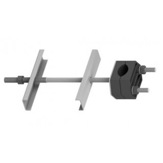 Uchwyt/dystans do rur 25, 32, 40 mm, z osadzeniem na słup ŻN