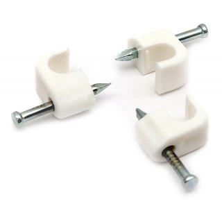 Uchwyt kabla 6mm biały NC-1,0 (op. 100szt)