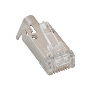 Wtyk RJ45 kat. 5 z zaciskiem ekranu
