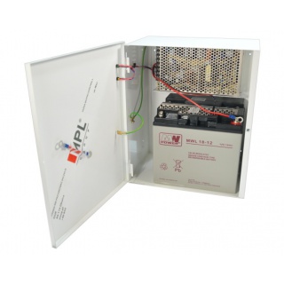 Zasilacz buforowy w szafce, ZBF-24V-5A-17Ah